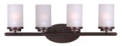 Picture of Corona 4-Light Bath Vanity OI Frosted Frosted Glass MB Incandescent Incandescent