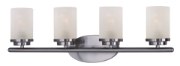 Foto para Corona 4-Light Bath Vanity PC Frosted Frosted Glass MB Incandescent Incandescent