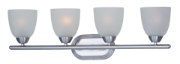 Foto para Axis 4-Light Bath Vanity PC Frosted MB Incandescent Incandescent