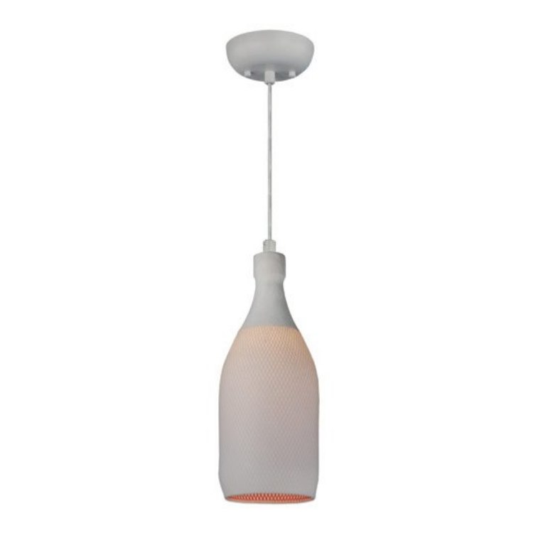 Foto para Vino 1-Light Pendant WT White GU24 Fluorescent Fluorescent 6"x6"x15.75" (OA HT 138")
