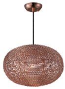 Foto para Twisp 1-Light Pendant CP Aluminum Strand MB Incandescent Incandescent 16"x16"x9.5" (OA HT 129.5")