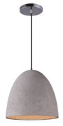 Foto para Crete 1-Light Pendant PC Concrete PAR38 LED (OA HT 133")