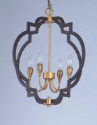 Foto para Crest 4-Light Chandelier OIAB CA Incandescent E12 Incandescent (OA HT 27.75"-64.75") (CAN 5"x5"x1.25")36" Chain