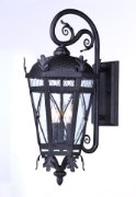 Foto para Canterbury DC Wall Lantern Wet AT Seedy Glass CA Incandescent E12 Incandescent 14.5"x33"