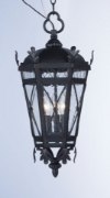 Foto para Canterbury DC Hanging Lantern AT Seedy Glass CA Incandescent E12 Incandescent (OA HT 24.75"-95.25")36" Chain