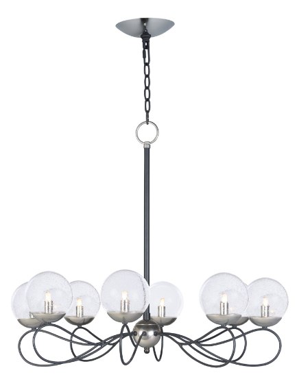 Foto para Reverb 8-Light Pendant w/Xenon Bulbs TXBPN Bubble Glass Bubble Glass G9 Clear Xenon Xenon (OA HT 26"-66.75") (CAN 5"x5"x1")36" Chain