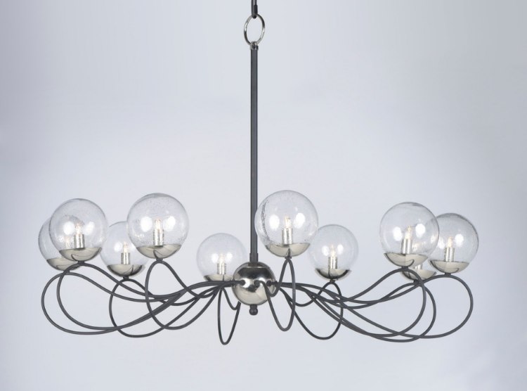 Foto para Reverb 10-Light Pendant TXBPN Bubble Glass Bubble Glass G9 Xenon 38"x38"x28" (OA HT 28"-69") (CAN 6.25"x6.25"x1.25")36" Chain