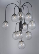 Foto para Reverb 10-Light Pendant TXBPN Bubble Glass Bubble Glass G9 Xenon 30"x30"x34" (OA HT 34"-74.5") (CAN 6"x6"x1.25")36" Chain