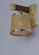 Foto para Maritime 1-Light Wall Sconce APSBR Fiber Fabric MB Incandescent Incandescent