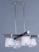 Foto para Maritime 4-light Pendant WEPN Fiber Fabric MB Incandescent Incandescent (OA HT 10"-53.25") (CAN 11"x5.25"x1")