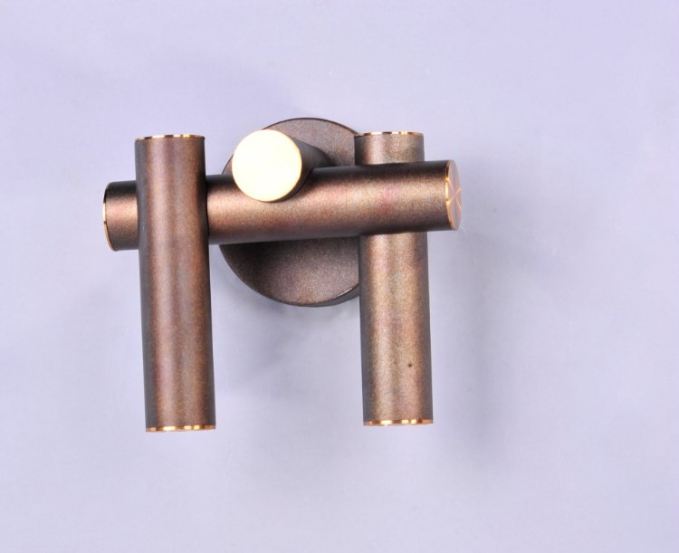 Foto para Tubular 2 Light LED Wall Sconce BZFAB PCB LED (CAN 6"x6"x1.5")