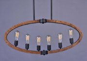 Foto para Bodega Bay 6-Light Pendant AR MB Incandescent Incandescent 36"x4.5"x16.75" (OA HT 24"-48") (CAN 12.01"x4.57"x0.83")