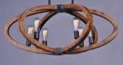 Foto para Bodega Bay 6-Light Pendant AR MB Incandescent Incandescent 36.5"x22.25"x16.75" (OA HT 48") (CAN 12.01"x4.57"x0.83")