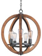 Foto para Bodega Bay 5-Light Chandelier AR MB Incandescent Incandescent (OA HT 65") (CAN 5"x5"x1")36" Chain