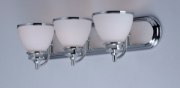 Foto para Novus 3-Light Bath Vanity PC Satin White Opal Glass MB Incandescent Incandescent