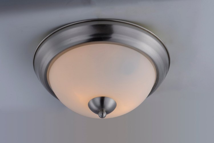 Foto para Taylor 2-Light Flush Mount SN Satin White Opal Glass MB Incandescent Incandescent 11.25"x11.25"x5.5"