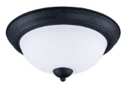 Foto para Taylor 2-Light Flush Mount TXB Satin White Opal Glass MB Incandescent Incandescent 13.25"x13.25"x6.25"