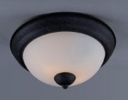 Foto para Taylor 2-Light Flush Mount TXB Satin White Opal Glass MB Incandescent Incandescent 13.25"x13.25"x6.25"