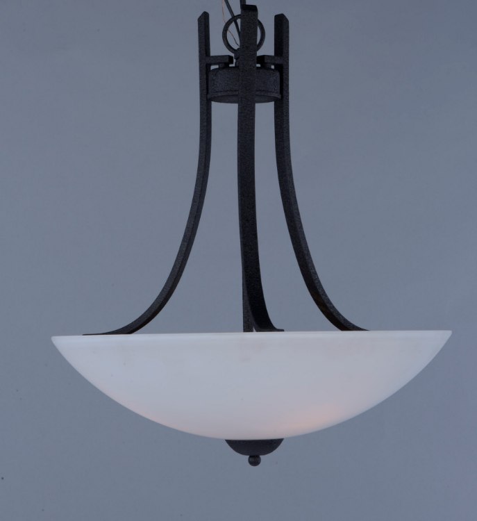 Foto para Taylor 3-Light Pendant TXB Satin White Opal Glass MB Incandescent Incandescent 36" Chain