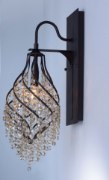 Foto para Twirl 1-Light Wall Sconce OI Cognac CRYSTAL CA Incandescent Incandescent