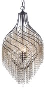 Foto para Twirl 3-Light Pendant OI Cognac CRYSTAL CA Incandescent Incandescent (OA HT 32.5"-69.5") (CAN 5"x5"x1.25")36" Chain