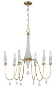 Foto para Claymore 6-Light Chandelier CSTGL CA Incandescent E12 Incandescent 36" Chain