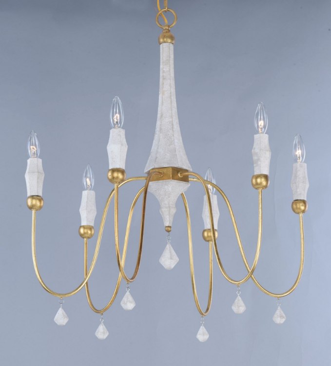 Foto para Claymore 6-Light Chandelier CSTGL CA Incandescent E12 Incandescent 36" Chain