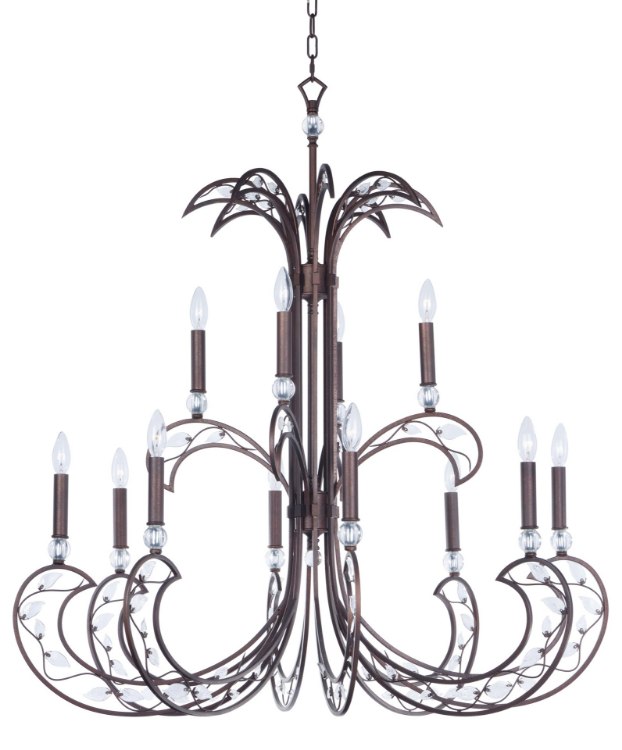 Foto para Autumn 12-Light Pendant RT Clear CA Incandescent (OA HT 43.25"-118.5") (CAN 5"x5"x1")72" Chain