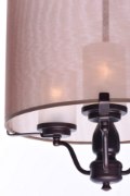 Picture of Lucid 6-Light Pendant OI Organza Fabric + Gla MB Incandescent Incandescent (OA HT 40") (CAN 4.75"x4.75"x1")