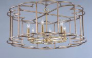 Foto para Helix 6-Light Chandelier BZF CA Incandescent E12 Incandescent 31.5"x31.5"x14.5" 36" Chain