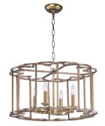 Foto para Helix 4-Light Chandelier BZF CA Incandescent E12 Incandescent 36" Chain