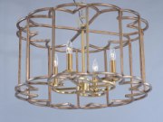 Foto para Helix 4-Light Chandelier BZF CA Incandescent E12 Incandescent 36" Chain