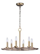 Foto para Helix 6-Light Chandelier BZF CA Incandescent E12 Incandescent 24"x24"x14" 36" Chain