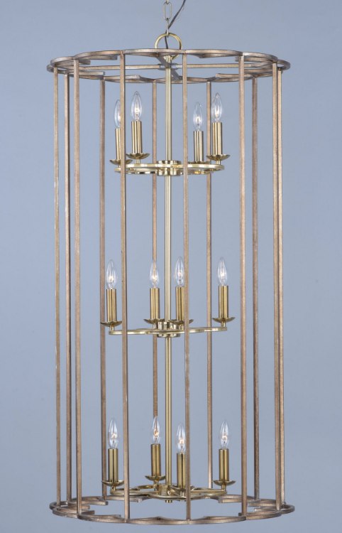 Foto para Helix 12-Light Pendant BZF CA Incandescent E12 Incandescent 72" Chain