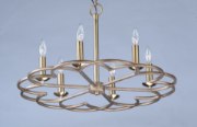 Foto para Helix 6-Light Chandelier BZF CA Incandescent E12 Incandescent 31.5"x31.5"x14" 36" Chain