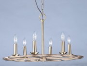 Foto para Helix 6-Light Chandelier BZF CA Incandescent E12 Incandescent 31.5"x31.5"x14" 36" Chain