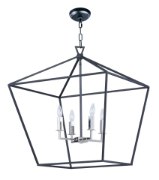 Picture of Abode 4-Light Chandelier TXBPN CA Incandescent E12 Incandescent 24.5"x24.5"x27.75" 36" Chain