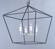 Picture of Abode 4-Light Chandelier TXBPN CA Incandescent E12 Incandescent 24.5"x24.5"x27.75" 36" Chain