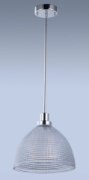 Foto para Retro LED 1-Light Pendant PN Clear Halophane Glass LED Module LED 11.75"x11.75"x10.25" (OA HT 10.25"-73.5") (CAN 4.75"x4.75"x1.25")