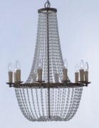 Picture of Gisele Chandelier ATR CA Incandescent E12 Incandescent 25"x25"x36.5" 36" Chain