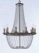 Picture of Gisele Chandelier ATR CA Incandescent E12 Incandescent 25"x25"x36.5" 36" Chain