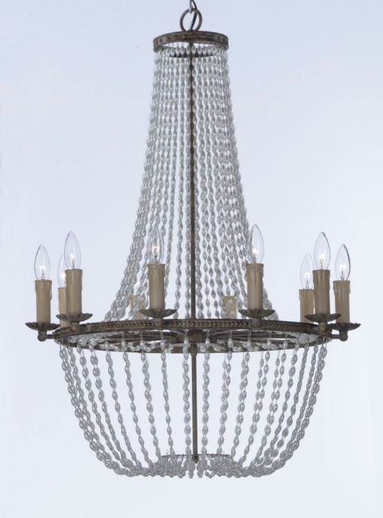 Foto para Gisele Chandelier ATR CA Incandescent E12 Incandescent 25"x25"x36.5" 36" Chain