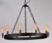 Foto para Noble 10-Light Chandelier BKNAB MB Incandescent Incandescent 36" Chain