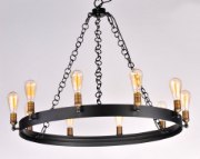 Picture of Noble 10-Light Chandelier BKNAB MB Incandescent Incandescent 36" Chain