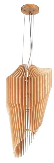 Foto para Copenhagen 3-Light Pendant UD Wood LED (OA HT 148") (CAN 4.5"x4.5"x5")