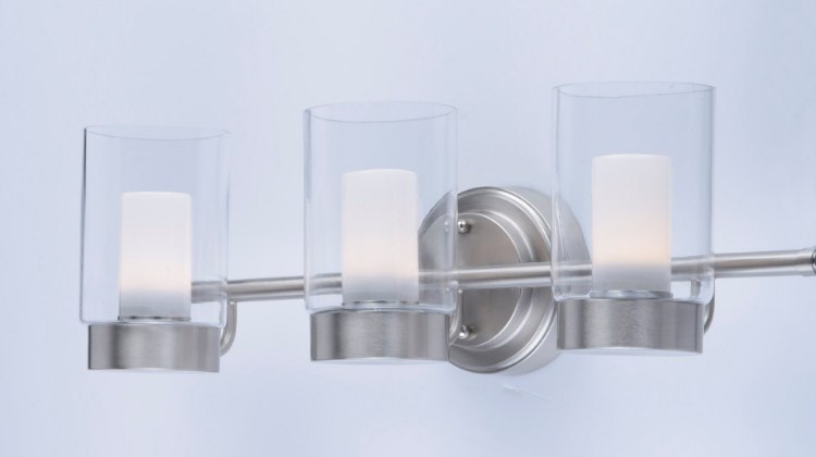 Foto para Mod 3-Light Vanity SN Clear/Frosted Clear Glass + Opal G PCB LED