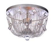 Foto para Alessandra 3-Light Flush Mount SM CA Incandescent E12 Incandescent (CAN 14.75"x14.75"x1")