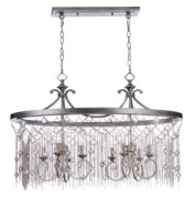 Foto para Alessandra 8-Light Island Chandelier SM CA Incandescent E12 Incandescent (CAN 19.5"x4.25"x0.75")72" Chain