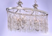 Foto para Alessandra 8-Light Island Chandelier SM CA Incandescent E12 Incandescent (CAN 19.5"x4.25"x0.75")72" Chain