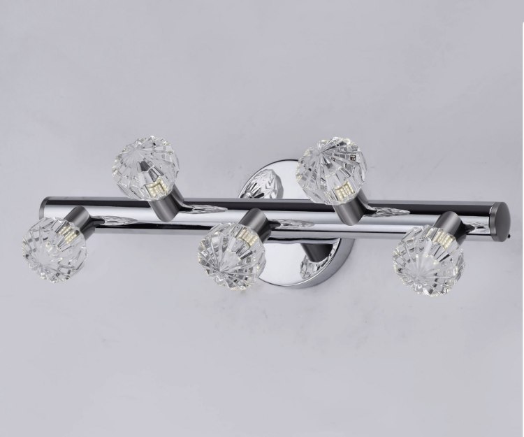 Foto para Bejewel LED 5-Light Bath Vanity PNSN Beveled Crystal Crystal G9 LED